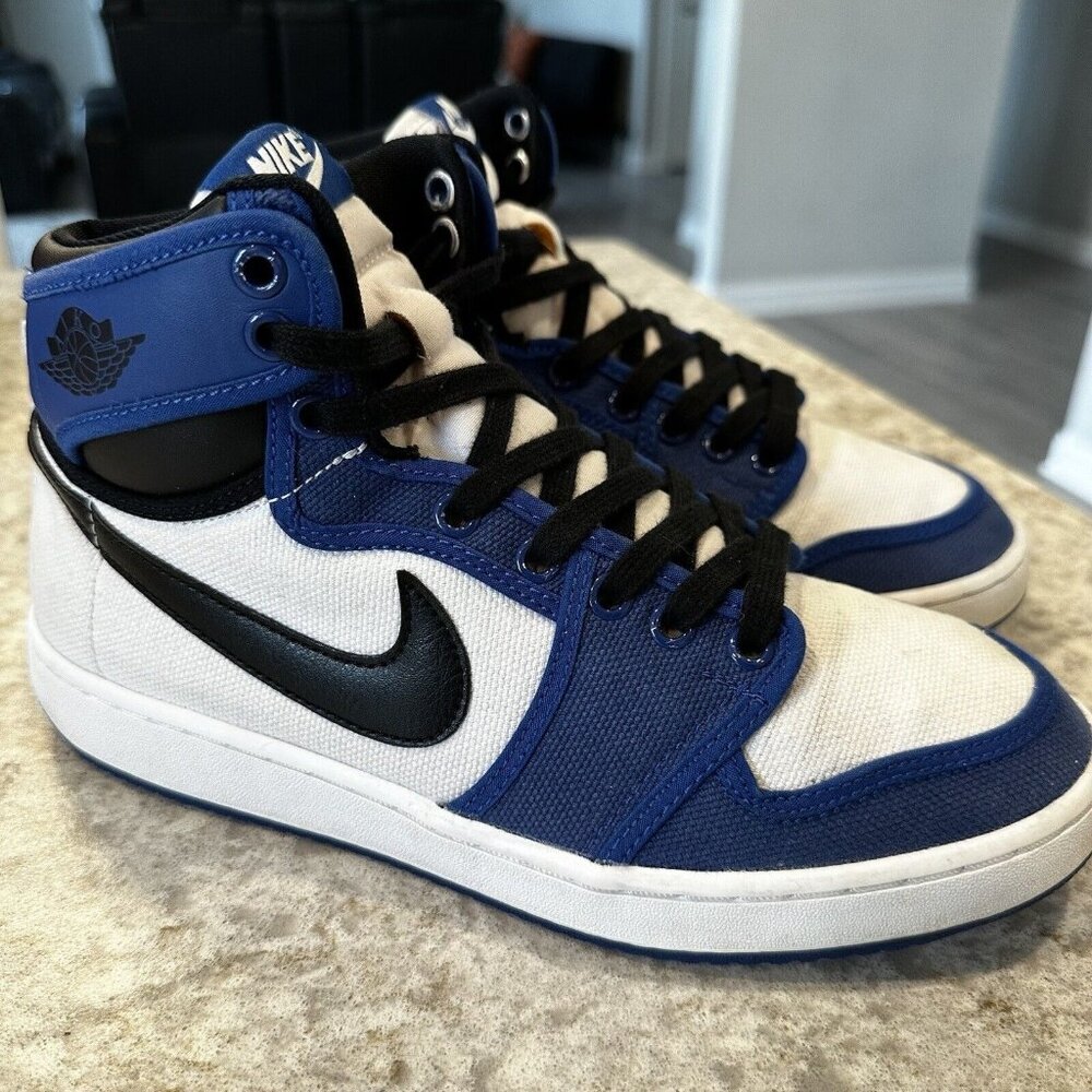 Size 8 - Jordan 1 AJKO Storm Blue White Black 2021 | GREAT COND! | DO5047-401